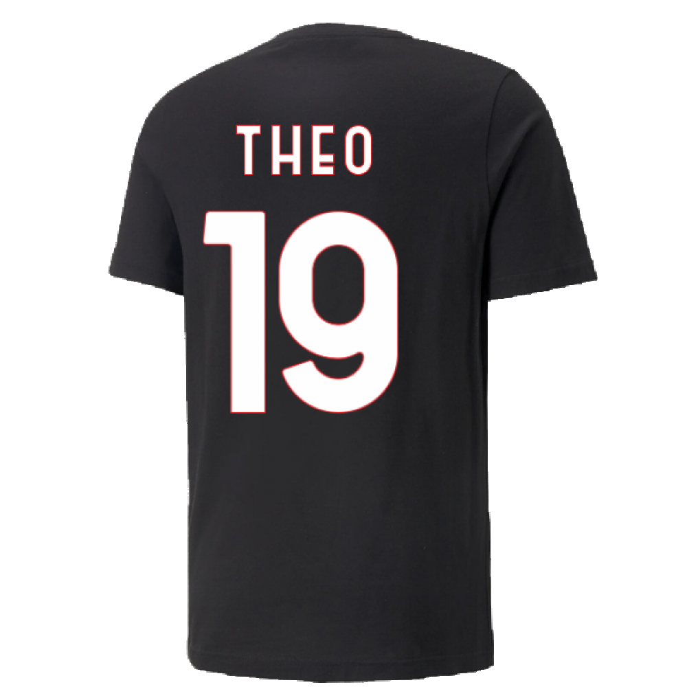 2022-2023 AC Milan FtblCulture Tee (Black) (THEO 19)