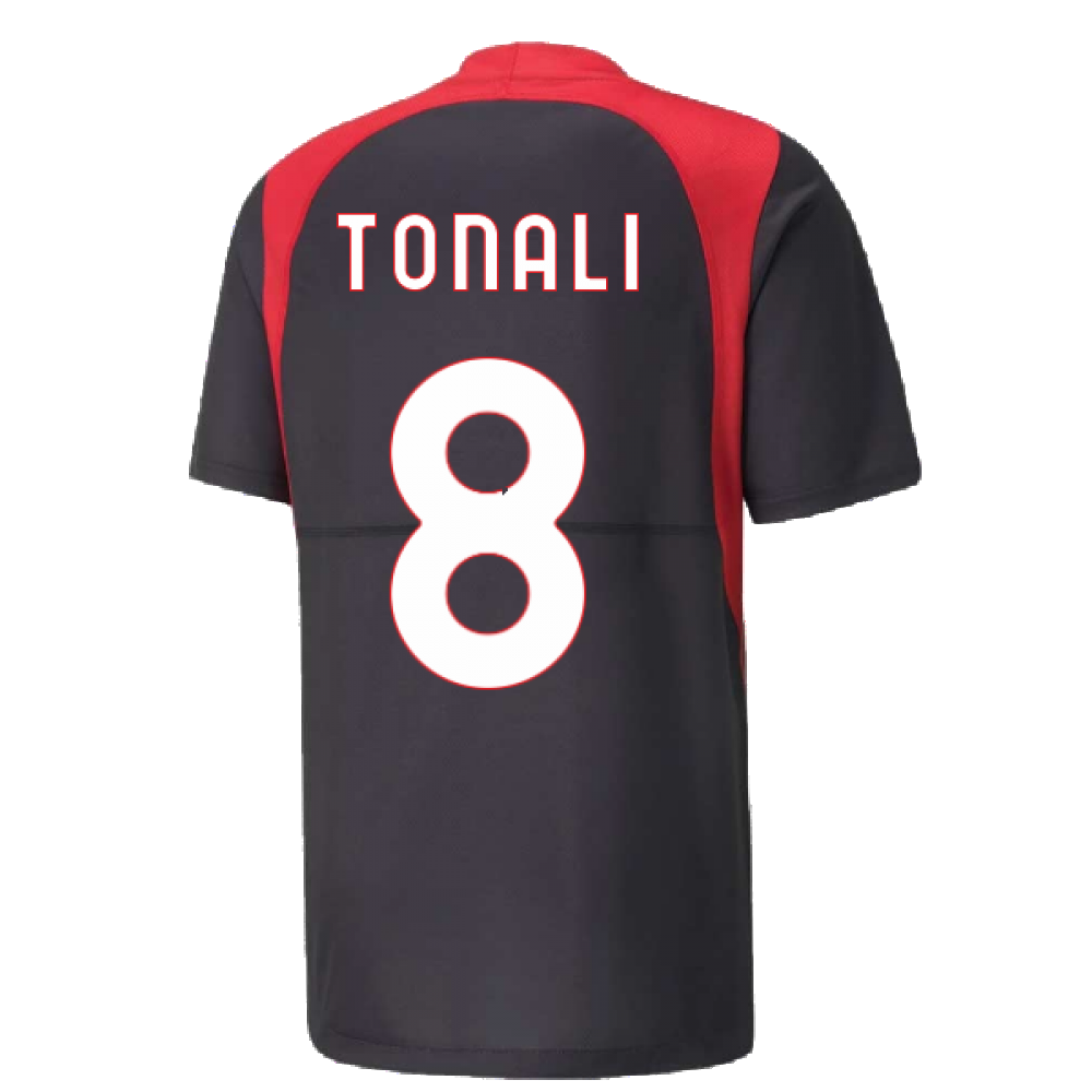 2022-2023 AC Milan Gameday Jersey (Black) (TONALI 8)