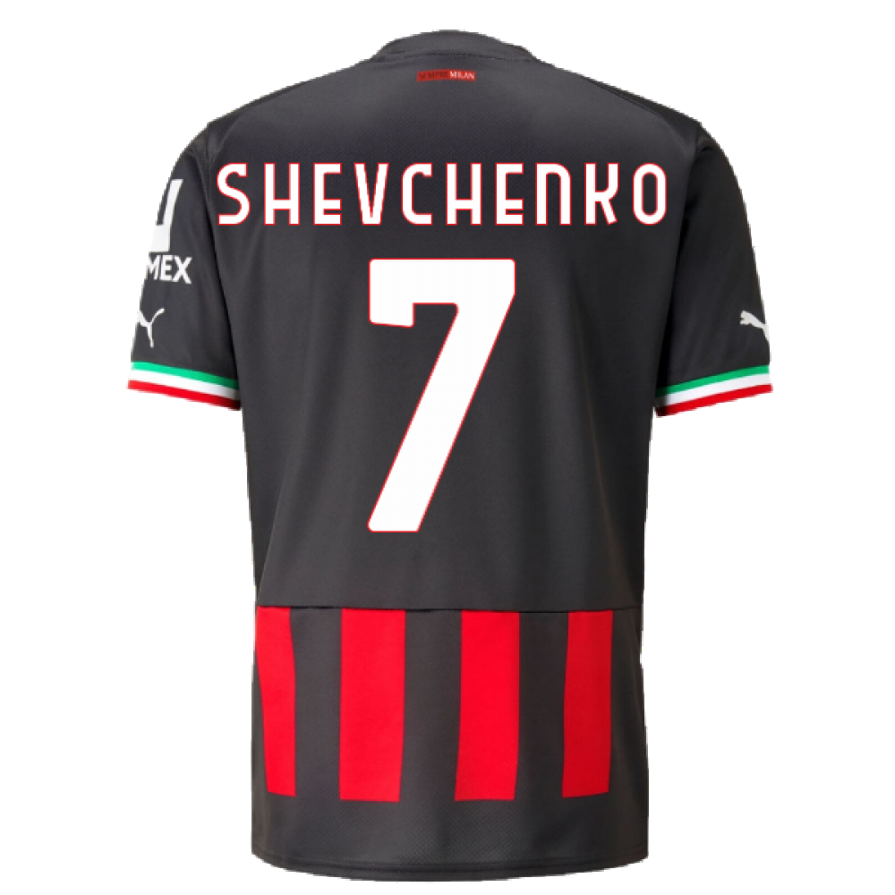 2022-2023 AC Milan Home Shirt (SHEVCHENKO 7)