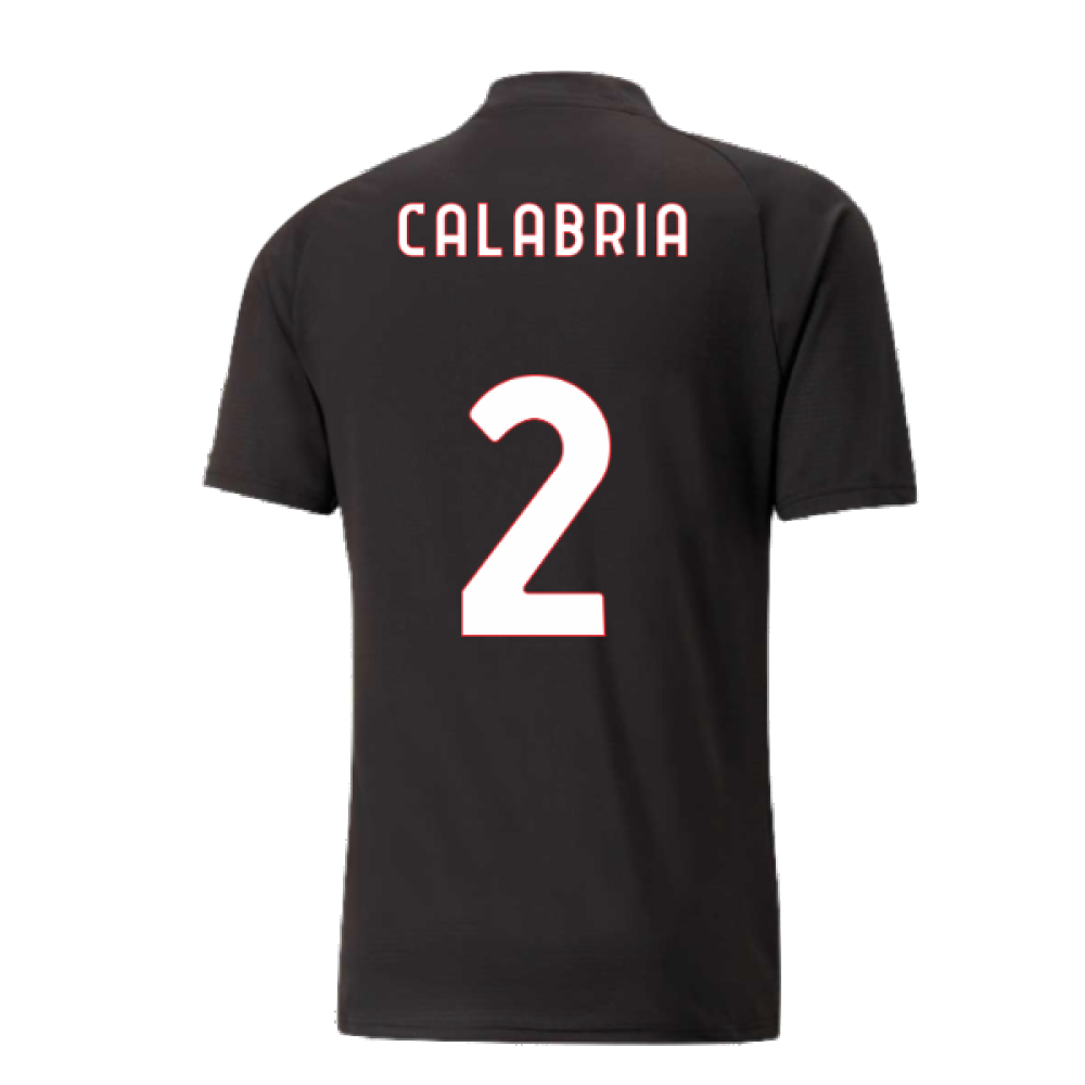 2022-2023 AC Milan Pre-Match Jersey (Black-Red) (CALABRIA 2)