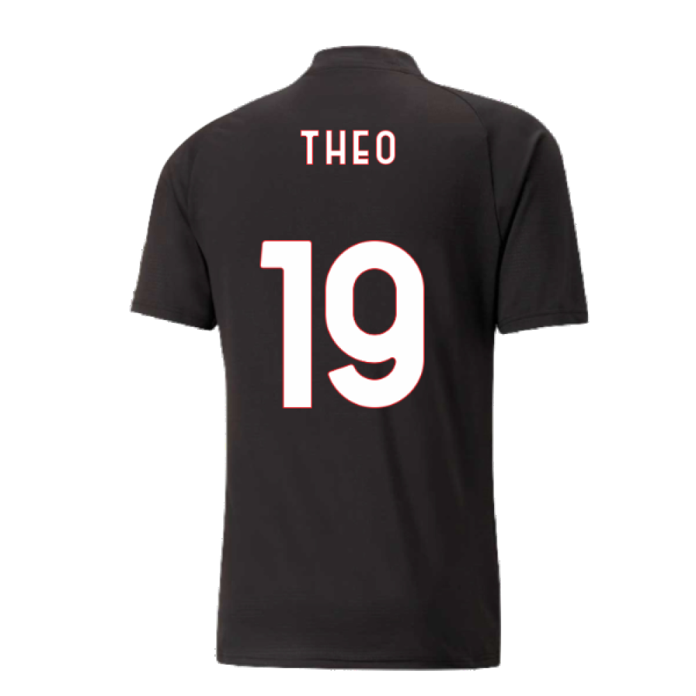 2022-2023 AC Milan Pre-Match Jersey (Black-Red) (THEO 19)