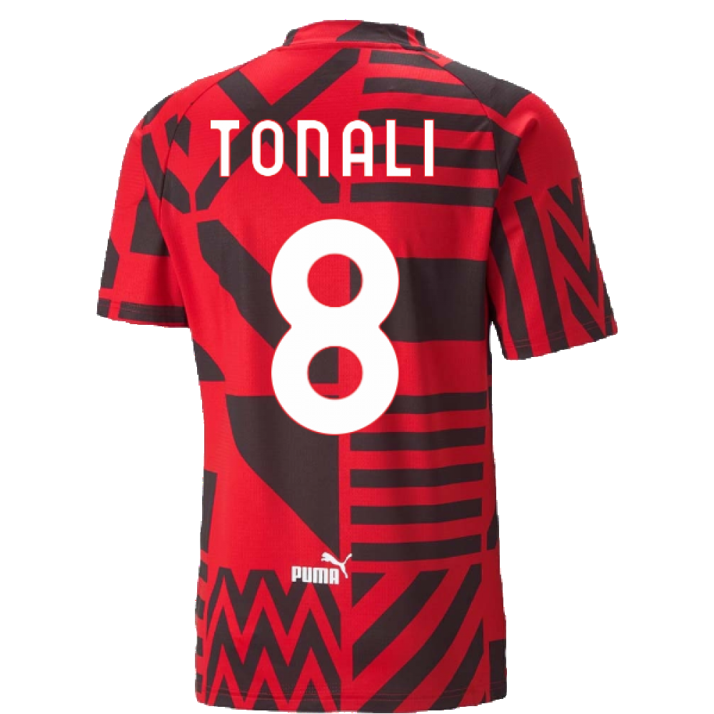 2022-2023 AC Milan Pre-Match Jersey (Red) (TONALI 8)