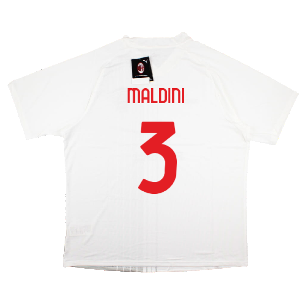 2022-2023 AC Milan Pre-Match Shirt (White-Red) (MALDINI 3)