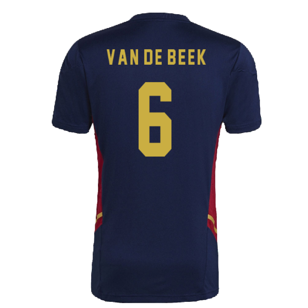 2022-2023 Ajax Training Jersey (Navy) (VAN DE BEEK 6)