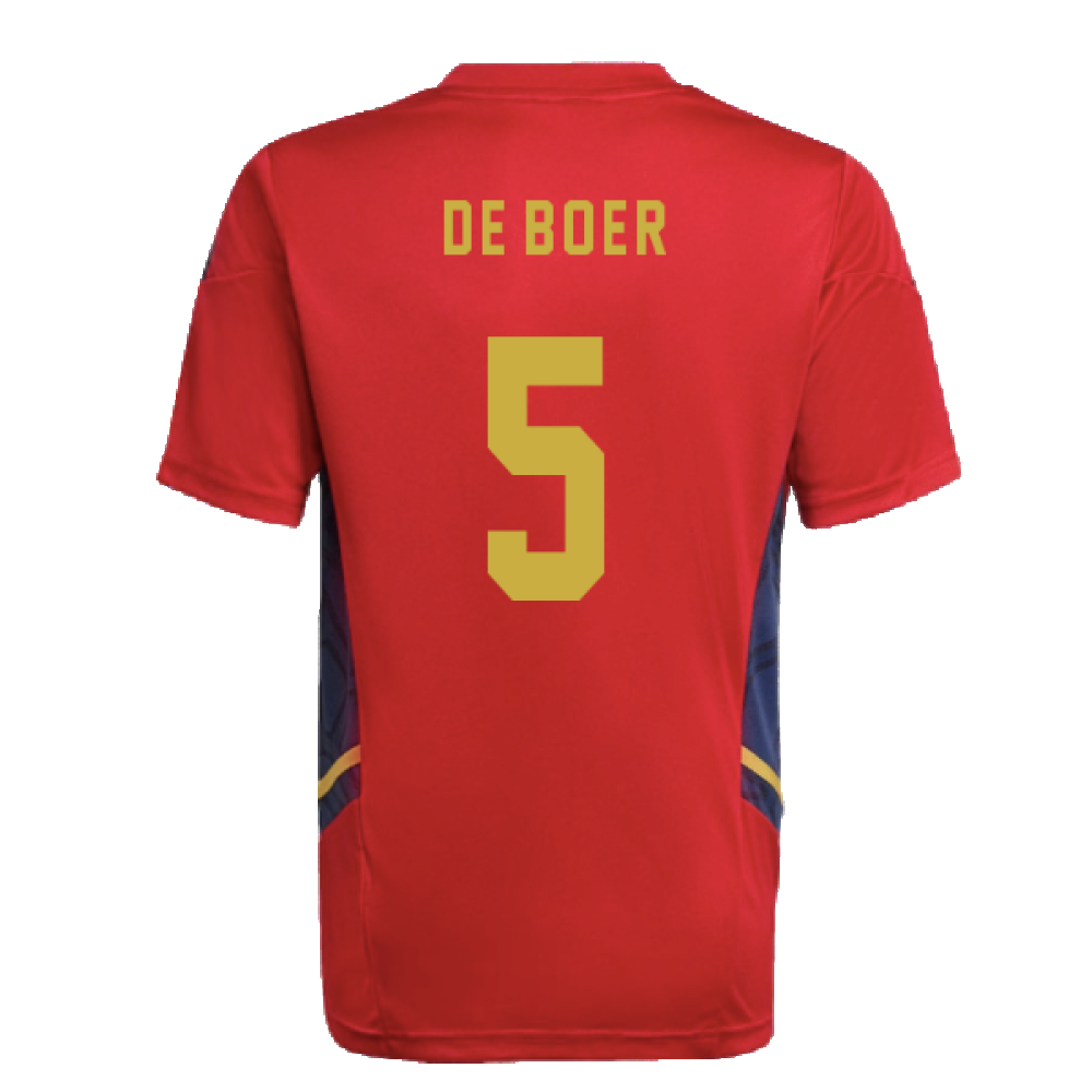 2022-2023 Ajax Training Jersey (Red) - Kids (DE BOER 5)