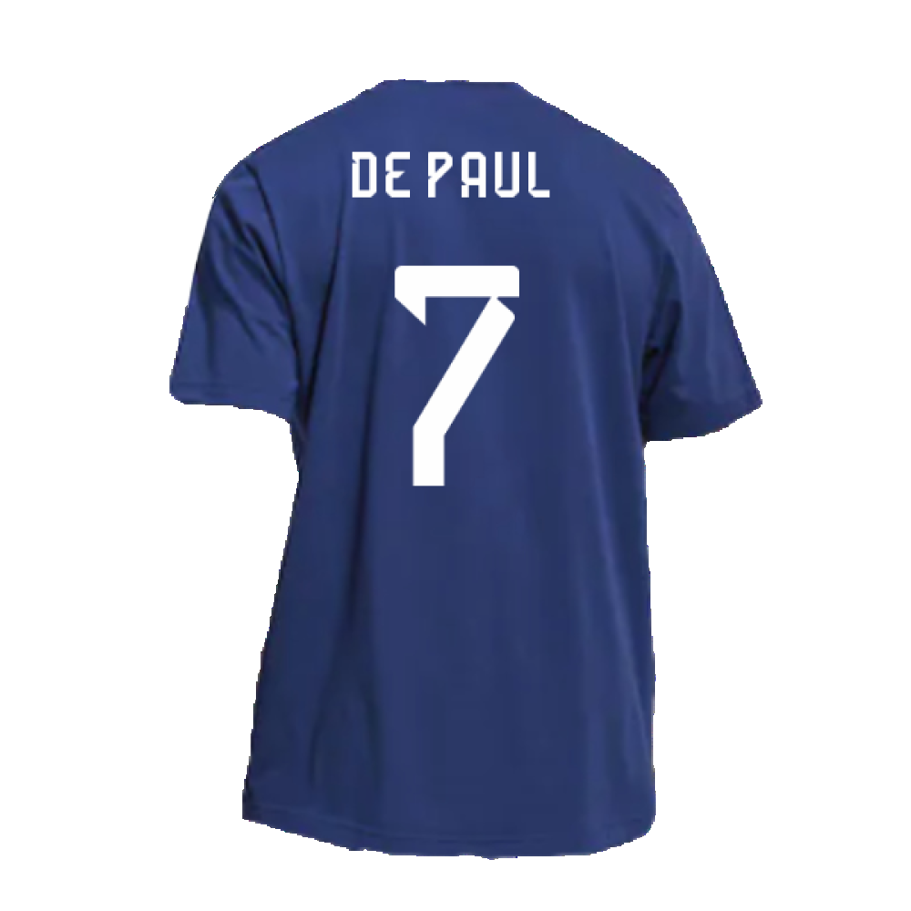 2022-2023 Argentina DNA Graphic Tee (Night Indigo) (DE PAUL 7)