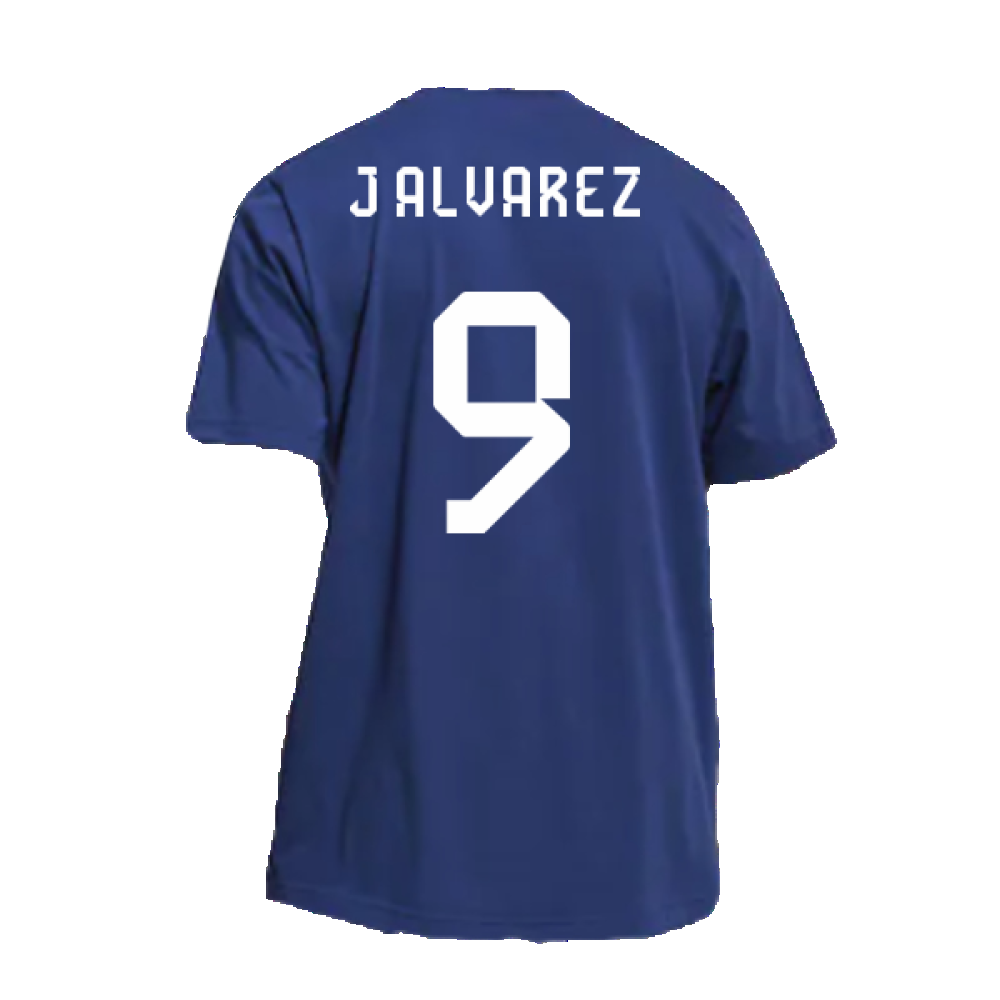 2022-2023 Argentina DNA Graphic Tee (Night Indigo) (J ALVAREZ 9)