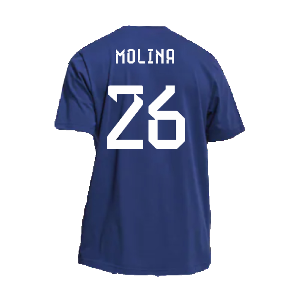 2022-2023 Argentina DNA Graphic Tee (Night Indigo) (MOLINA 26)