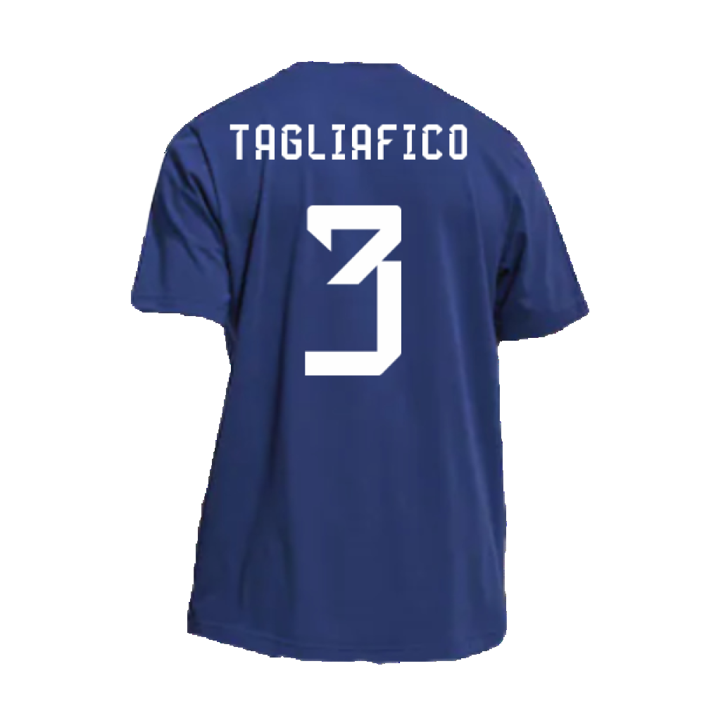 2022-2023 Argentina DNA Graphic Tee (Night Indigo) (TAGLIAFICO 3)