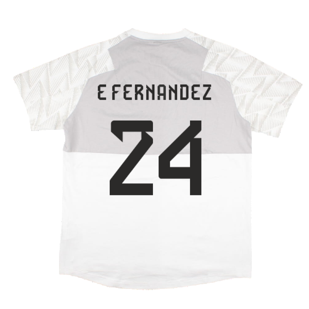 2022-2023 Argentina Game Day Travel Tee (White) (E FERNANDEZ 24)