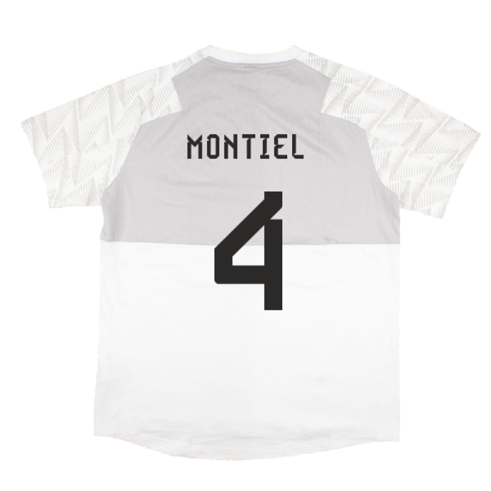 2022-2023 Argentina Game Day Travel Tee (White) (MONTIEL 4)