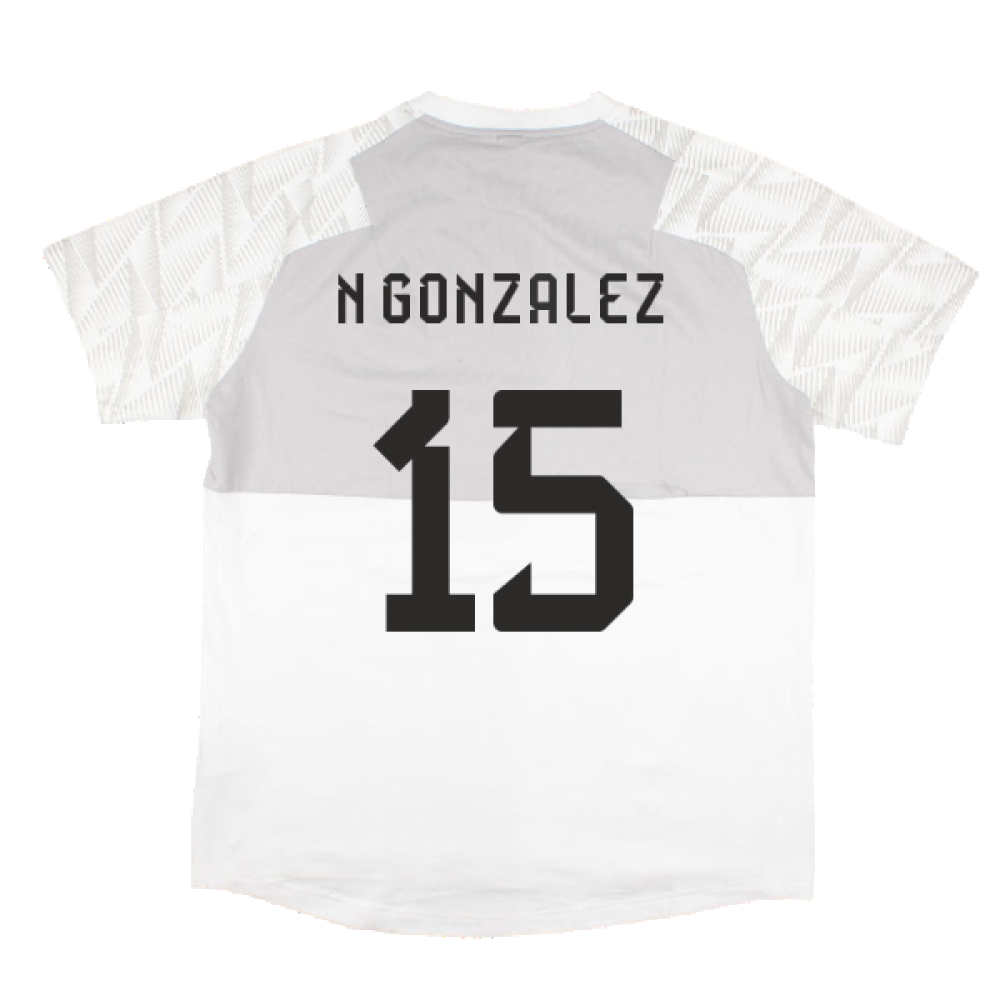 2022-2023 Argentina Game Day Travel Tee (White) (N GONZALEZ 15)