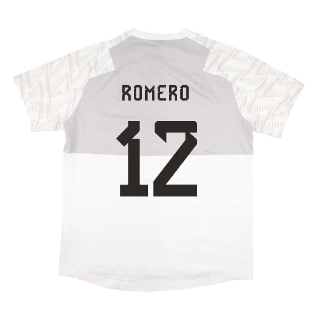 2022-2023 Argentina Game Day Travel Tee (White) (ROMERO 12)