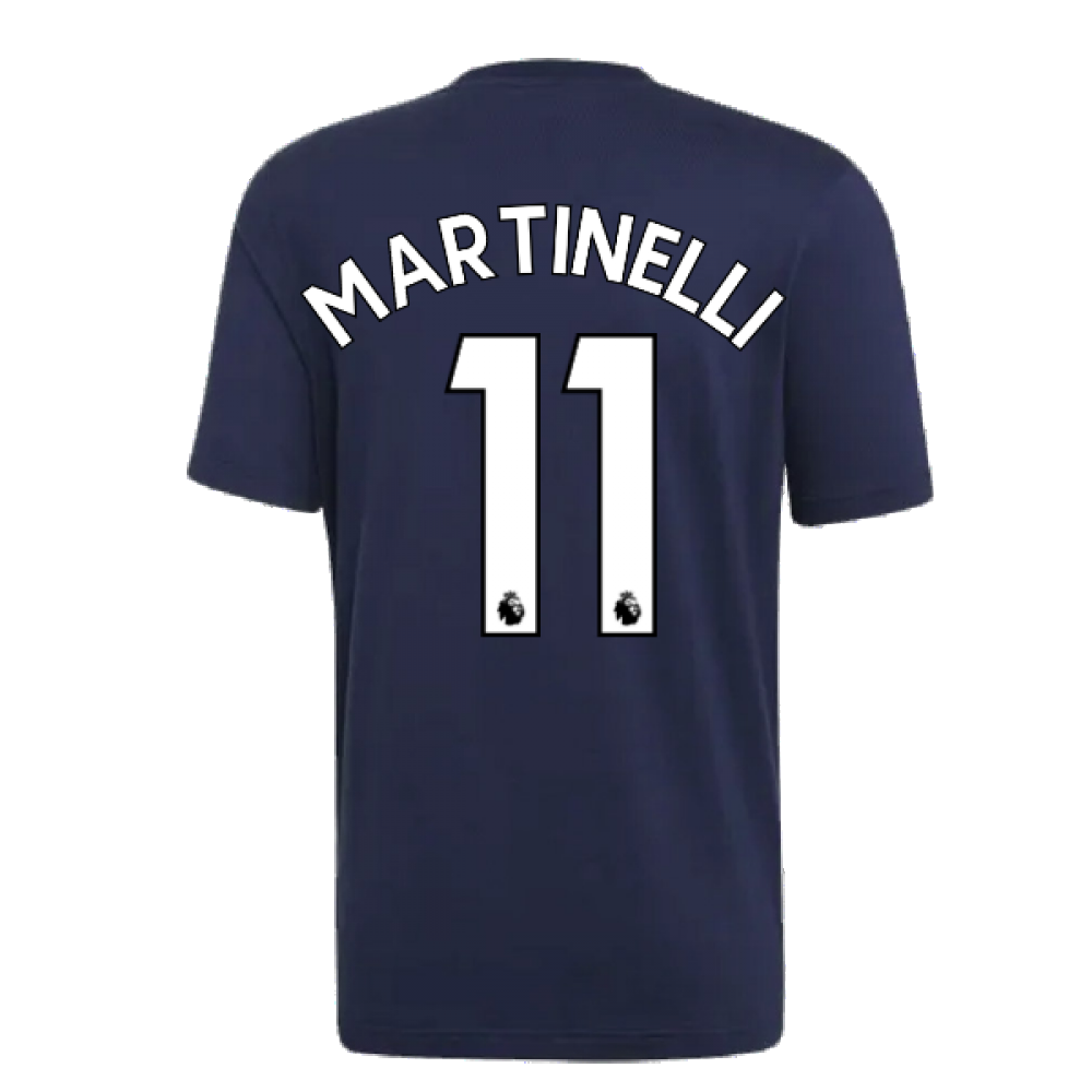 2022-2023 Arsenal LC HC Tee (Navy) (MARTINELLI 11)