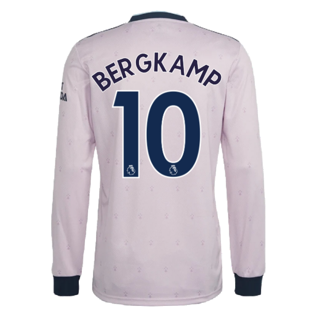 2022-2023 Arsenal Long Sleeve Third Shirt (BERGKAMP 10)