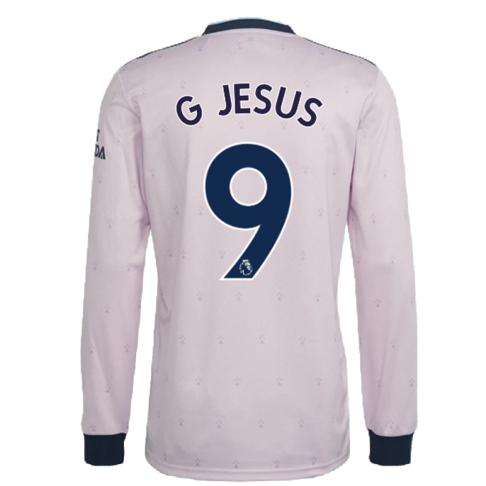 2022-2023 Arsenal Long Sleeve Third Shirt (G JESUS 9)