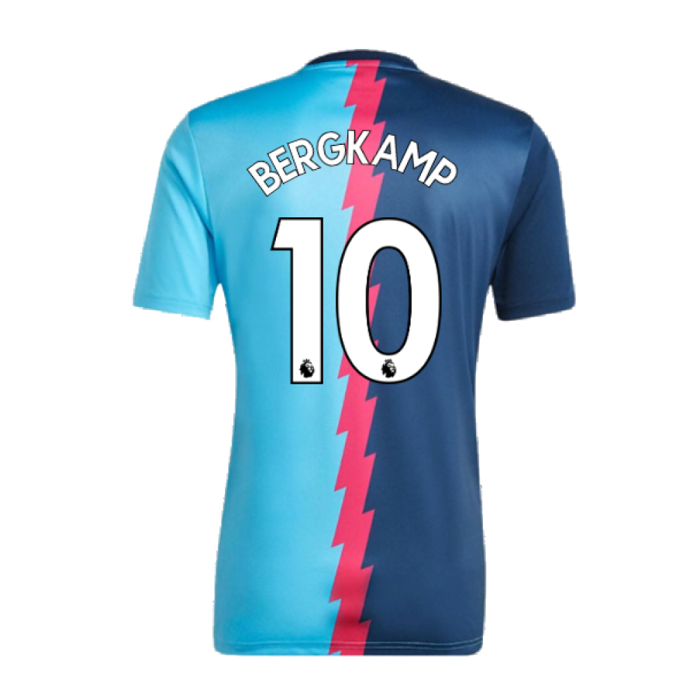 2022-2023 Arsenal Pre-Match Jersey (Blue) (BERGKAMP 10)