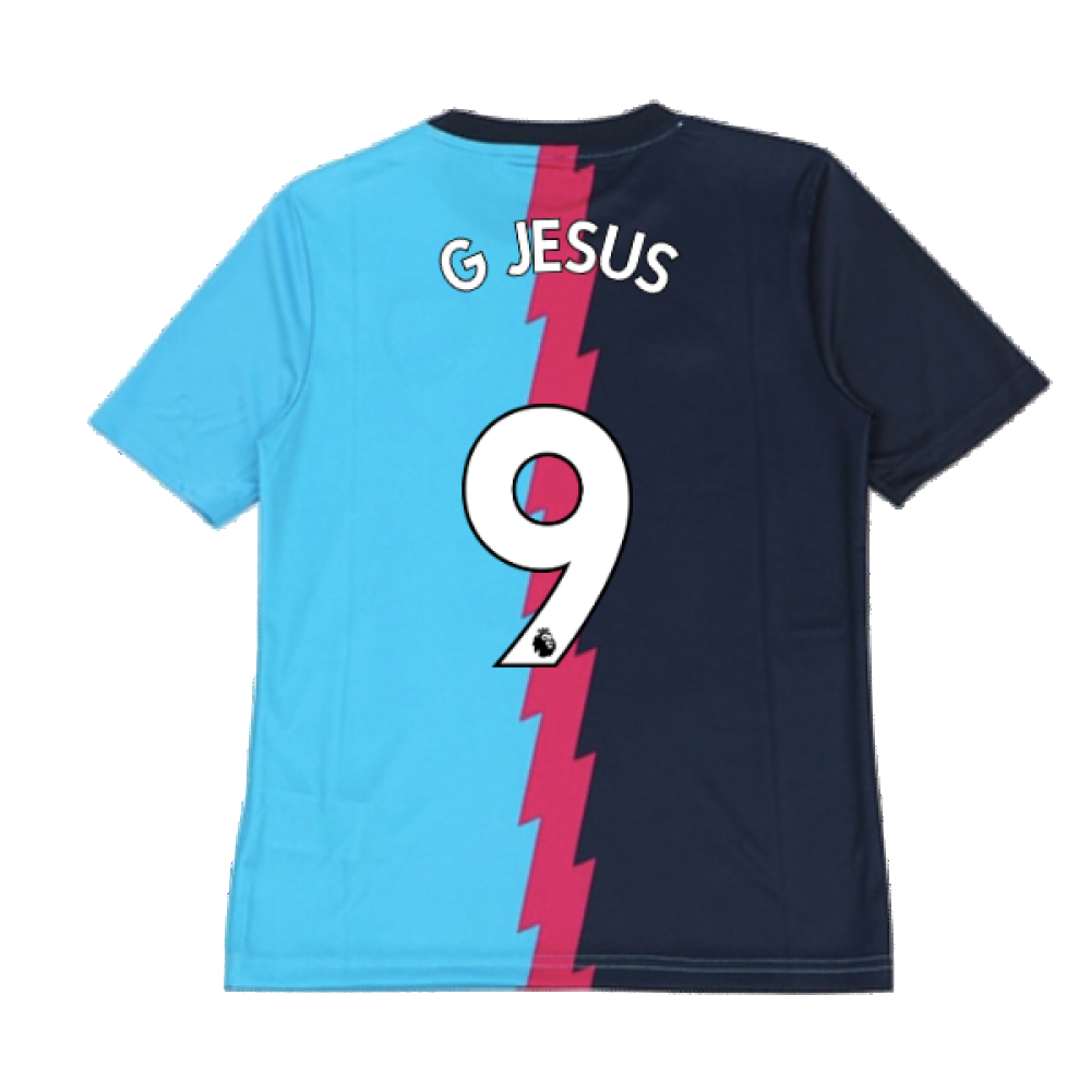 2022-2023 Arsenal Pre-Match Jersey (Blue) - Kids (G JESUS 9)