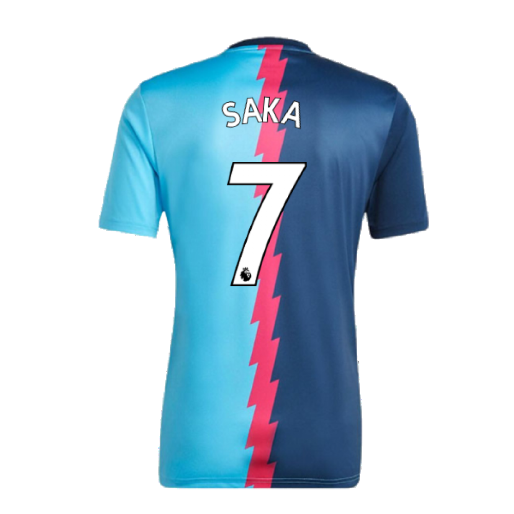 2022-2023 Arsenal Pre-Match Jersey (Blue) (SAKA 7)