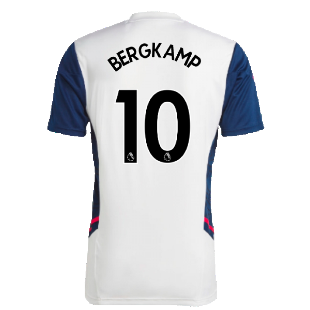 2022-2023 Arsenal Training Jersey (White) (BERGKAMP 10)