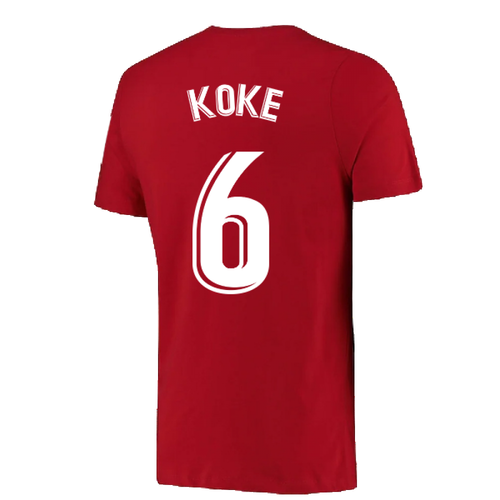 2022-2023 Atletico Madrid Crest Tee (Red) (KOKE 6)