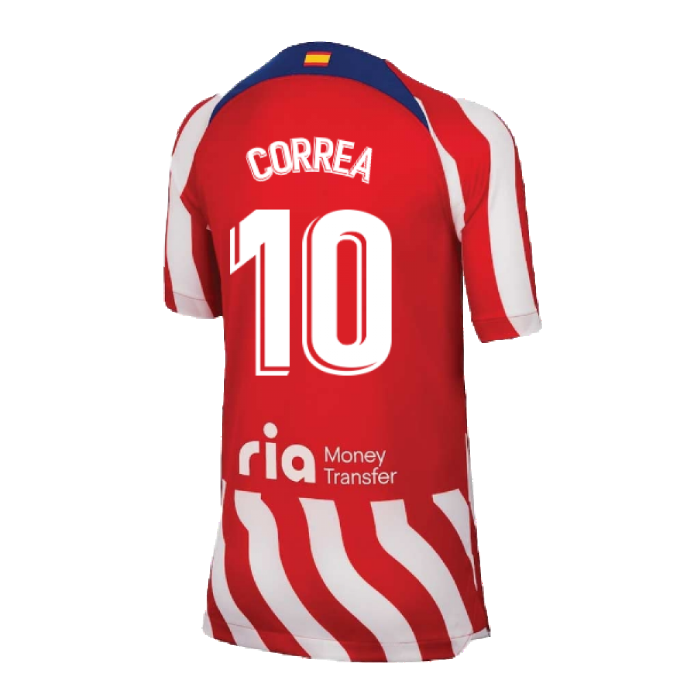 2022-2023 Atletico Madrid Home Shirt (Kids) (CORREA 10)