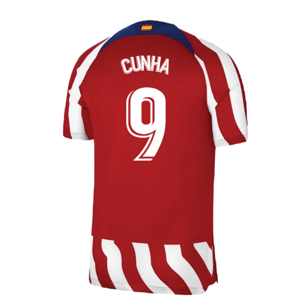 2022-2023 Atletico Madrid Home Shirt (Kids) (CUNHA 9)