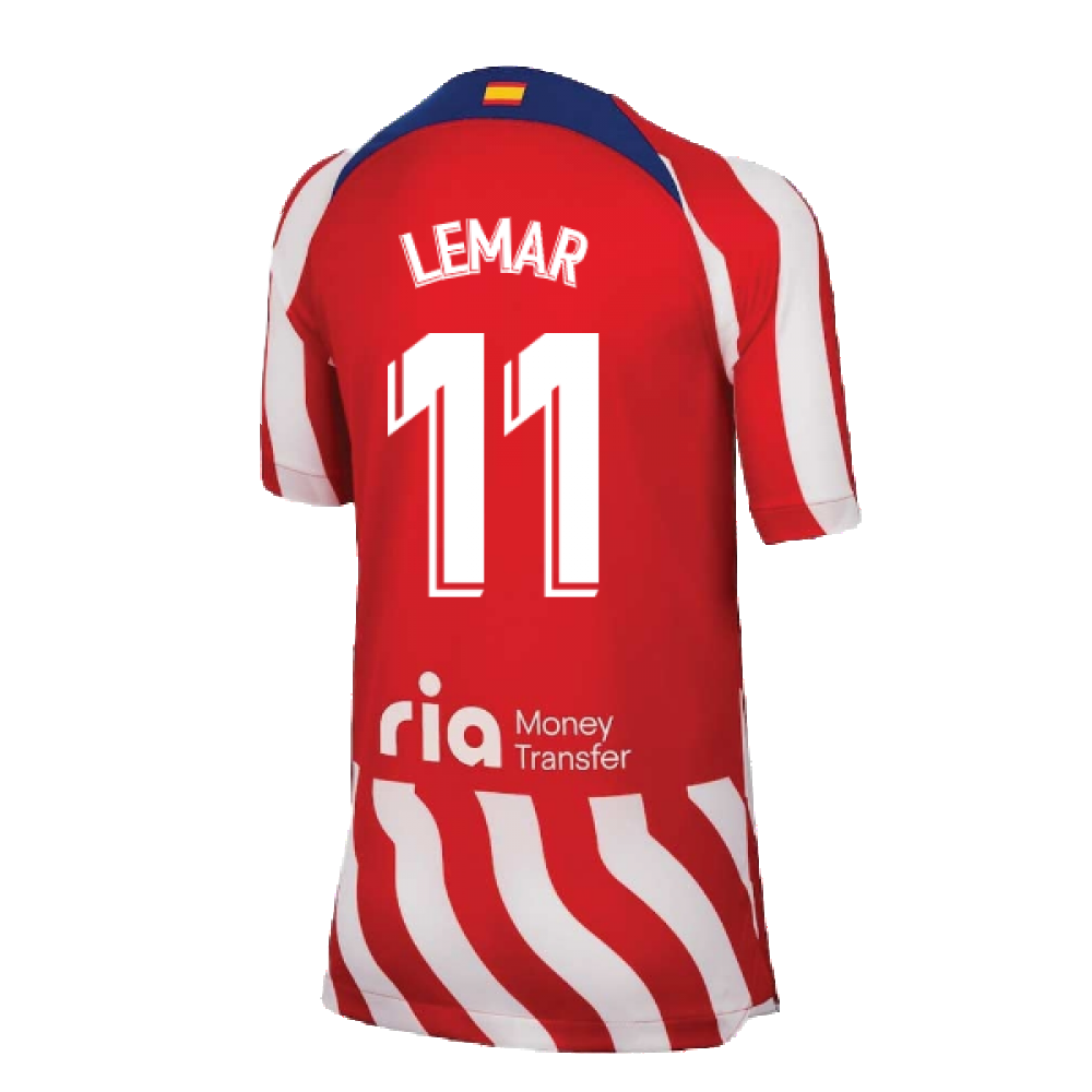 2022-2023 Atletico Madrid Home Shirt (Kids) (LEMAR 11)