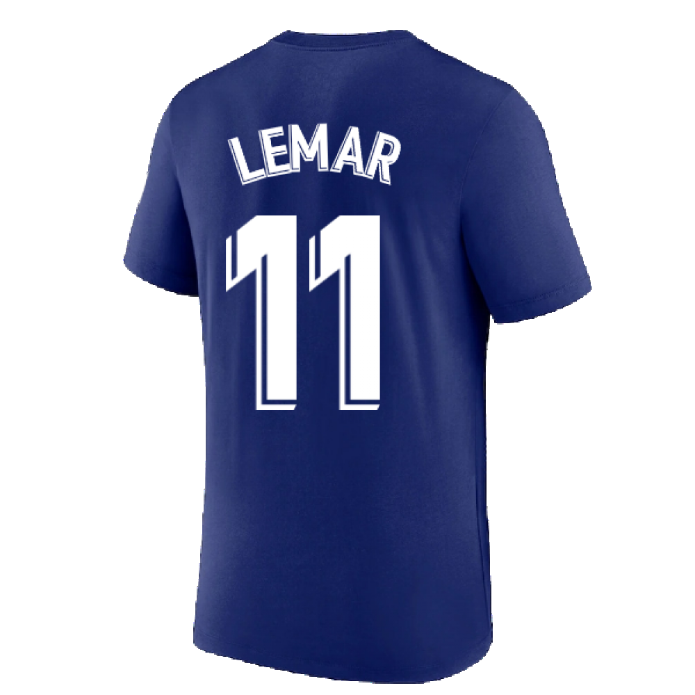 2022-2023 Atletico Madrid Swoosh Tee (Deep Royal) (LEMAR 11)