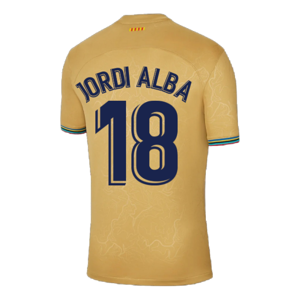 2022-2023 Barcelona Away Shirt (JORDI ALBA 18)