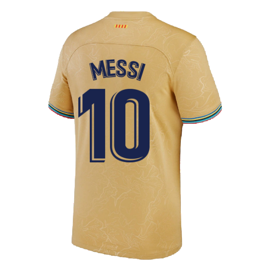 2022-2023 Barcelona Away Shirt (Kids) (MESSI 10)