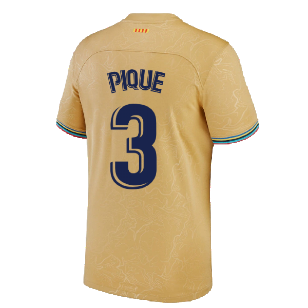 2022-2023 Barcelona Away Shirt (Kids) (PIQUE 3)