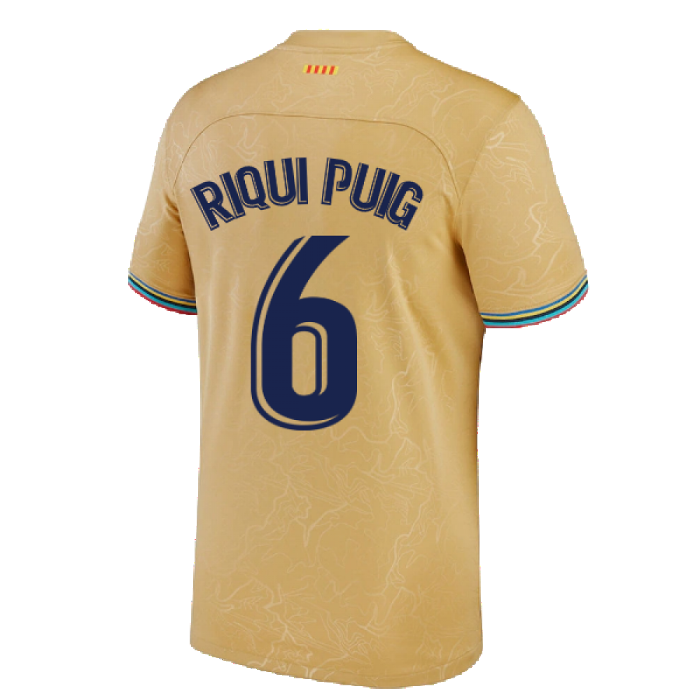 2022-2023 Barcelona Away Shirt (Kids) (RIQUI PUIG 6)