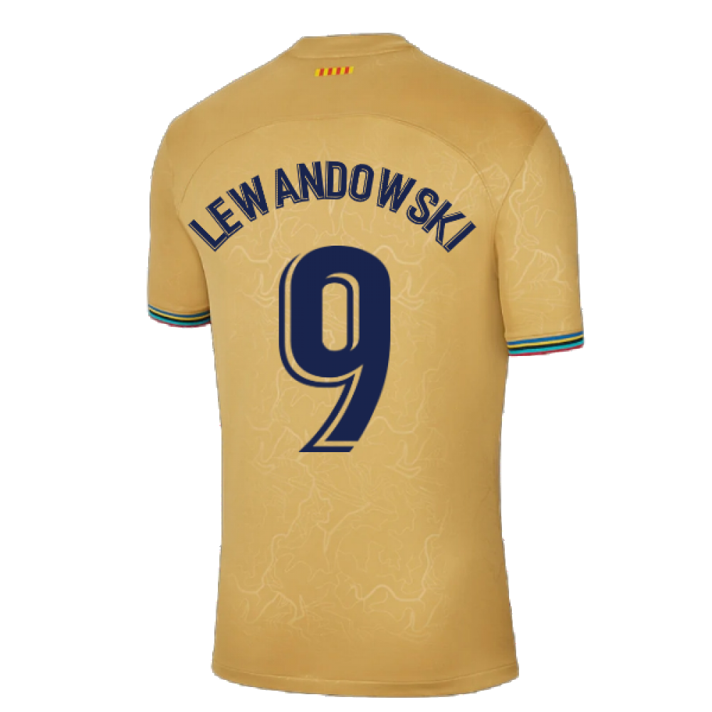 2022-2023 Barcelona Away Shirt (LEWANDOWSKI 9)