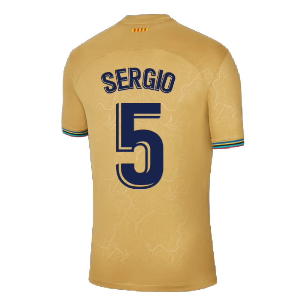 2022-2023 Barcelona Away Shirt (SERGIO 5)