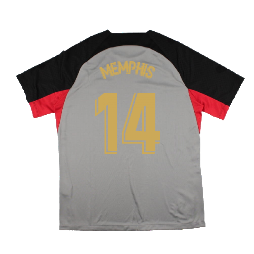 2022-2023 Barcelona CL Training Shirt (Grey) (MEMPHIS 14)