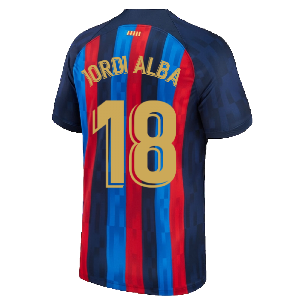 2022-2023 Barcelona Home Shirt (JORDI ALBA 18)