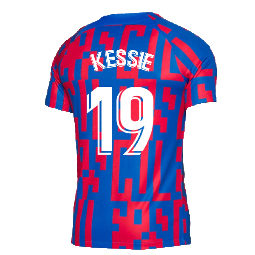 2022-2023 Barcelona Pre-Match Training Shirt (Blue) (KESSIE 19)