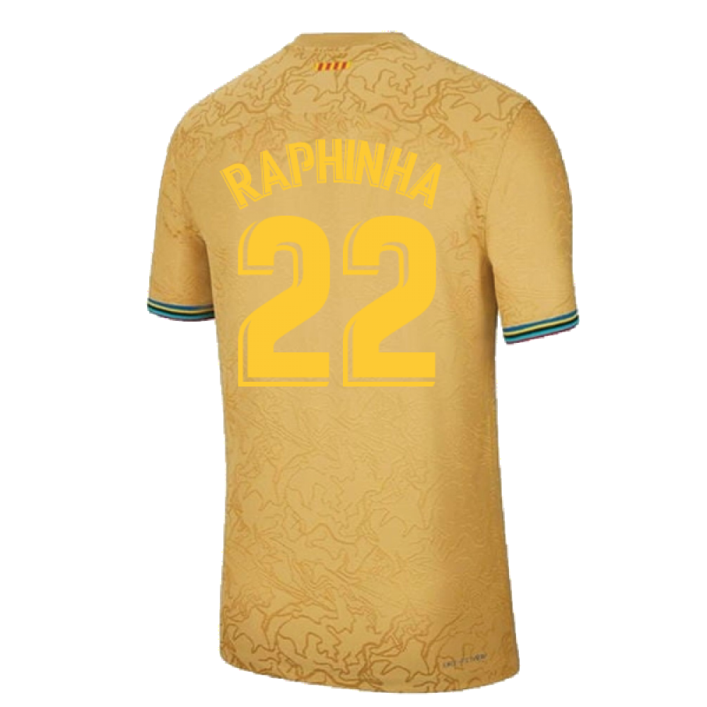 2022-2023 Barcelona Vapor Away Shirt (RAPHINHA 22)