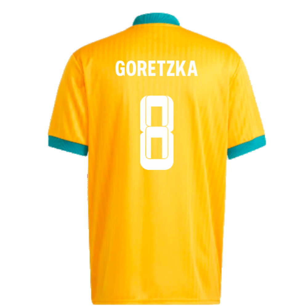 2022-2023 Bayern Munich Icon Jersey (Gold) (GORETZKA 8)