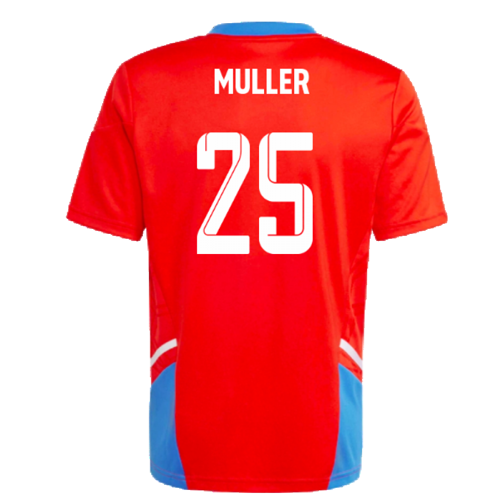 2022-2023 Bayern Munich Training Jersey (Red) - Kids (MULLER 25)