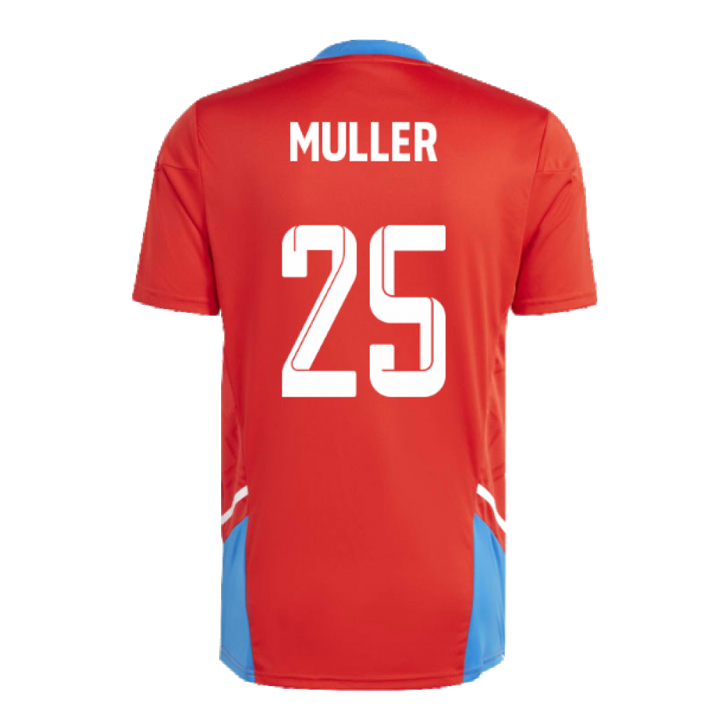 2022-2023 Bayern Munich Training Jersey (Red) (MULLER 25)