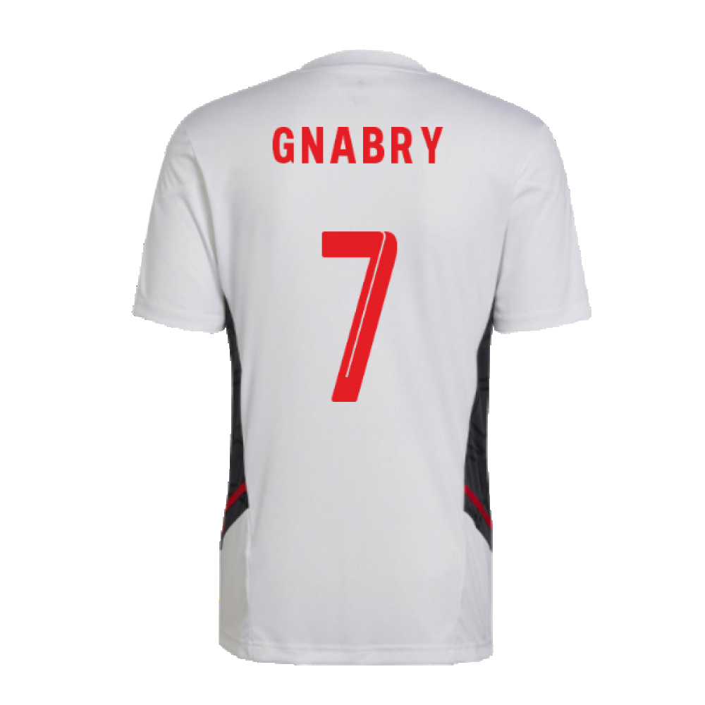 2022-2023 Bayern Munich Training Tee (White) (GNABRY 7)