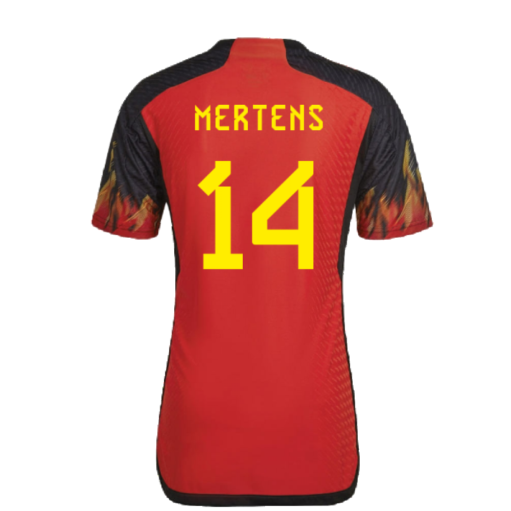 2022-2023 Belgium Authentic Home Shirt (MERTENS 14)