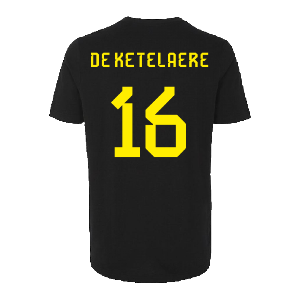 2022-2023 Belgium DNA Graphic Tee (Black) (DE KETELAERE 16)