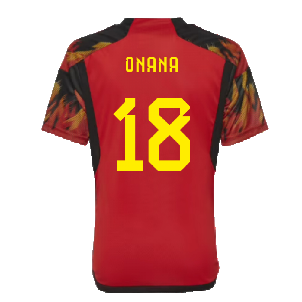 2022-2023 Belgium Home Shirt (Kids) (Onana 18)