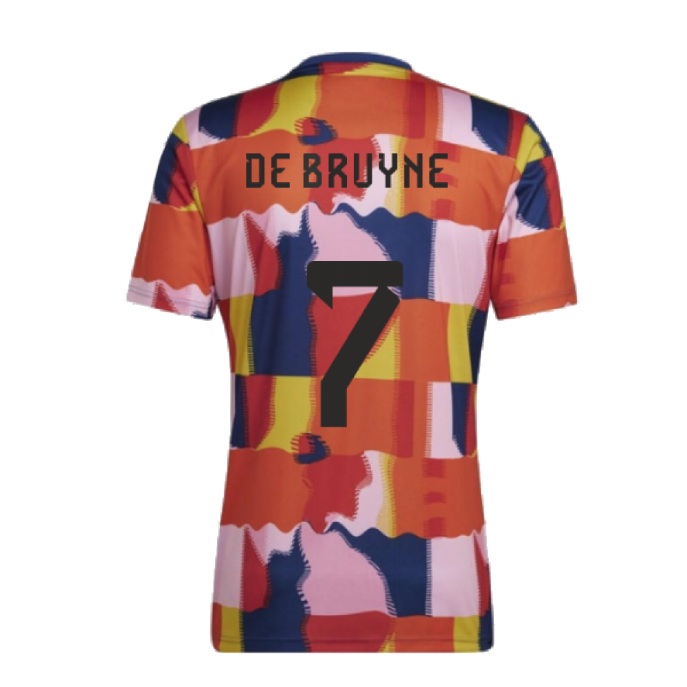 2022-2023 Belgium Pre-Match Shirt (De Bruyne 7)