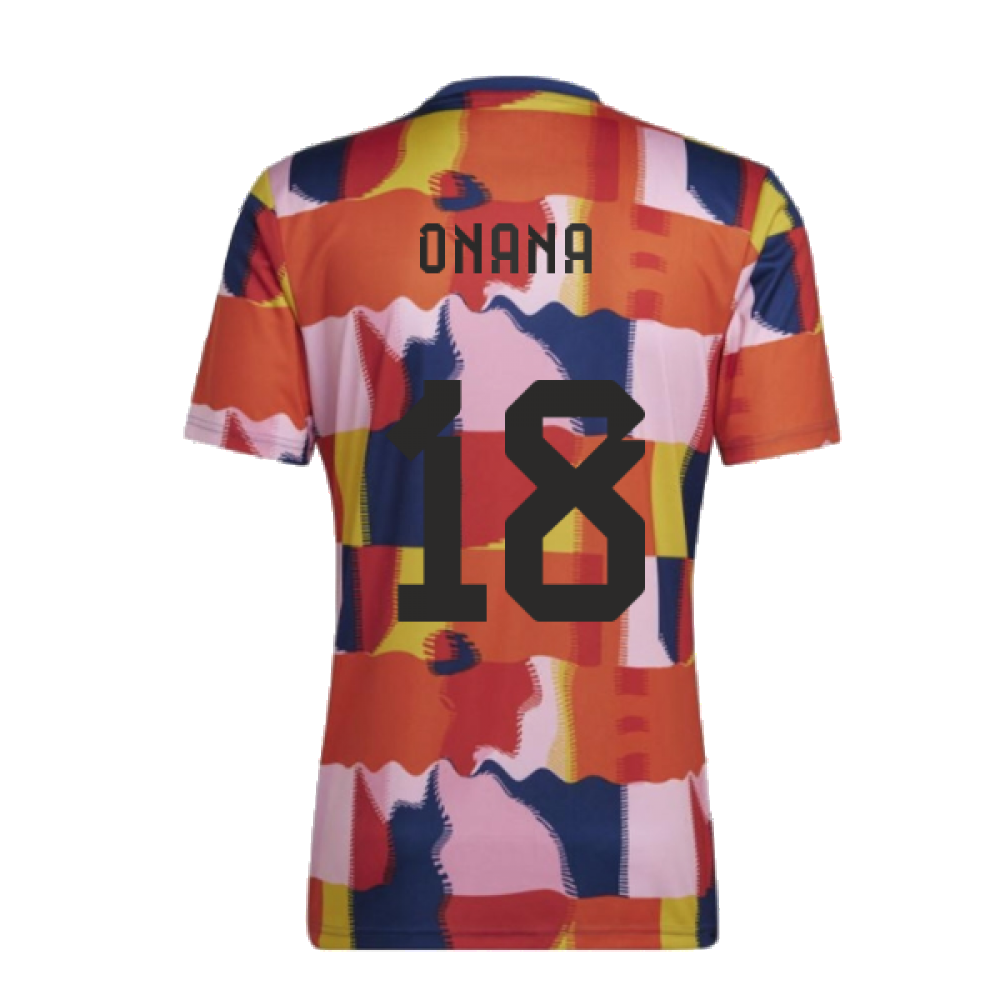 2022-2023 Belgium Pre-Match Shirt (Onana 18)