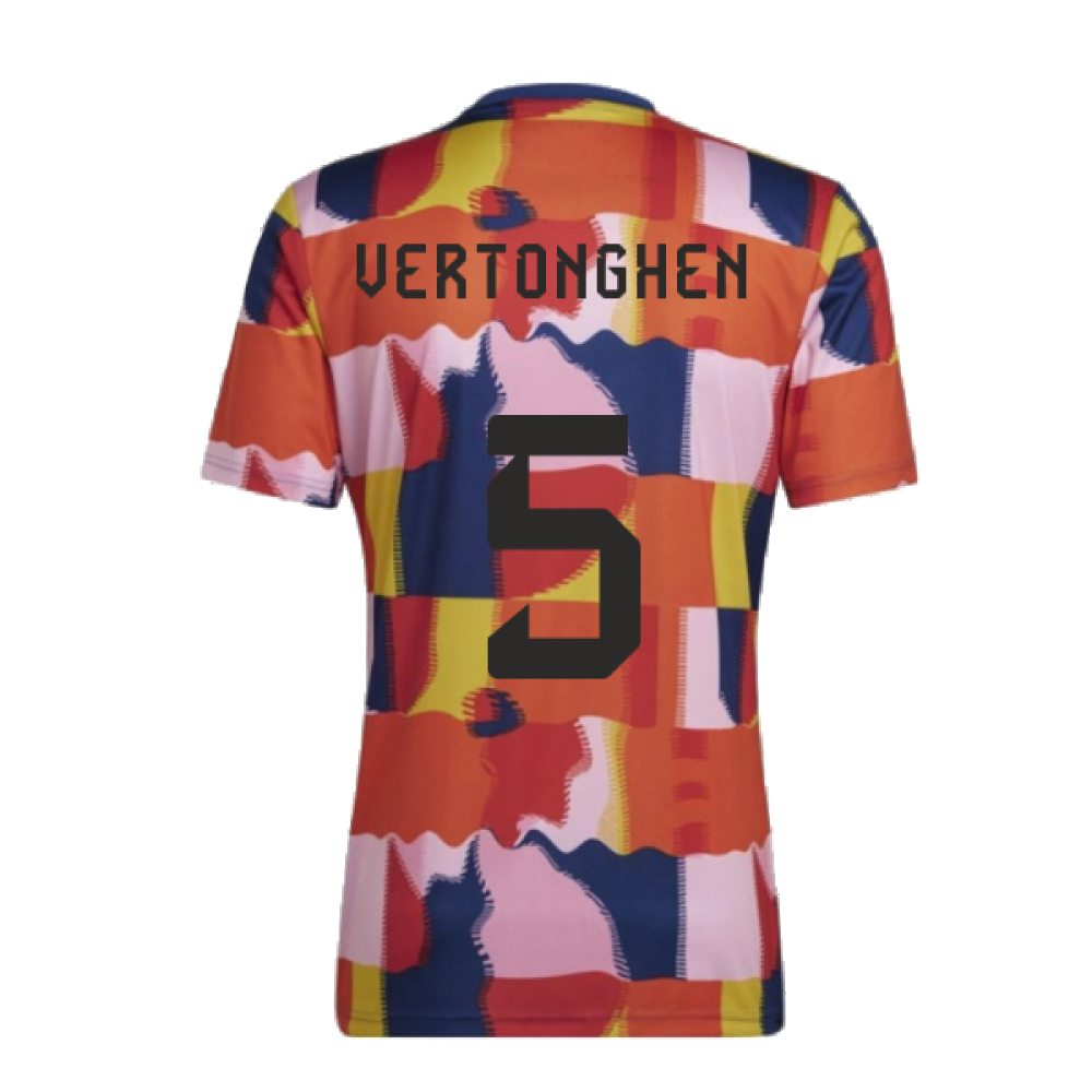 2022-2023 Belgium Pre-Match Shirt (Vertonghen 5)