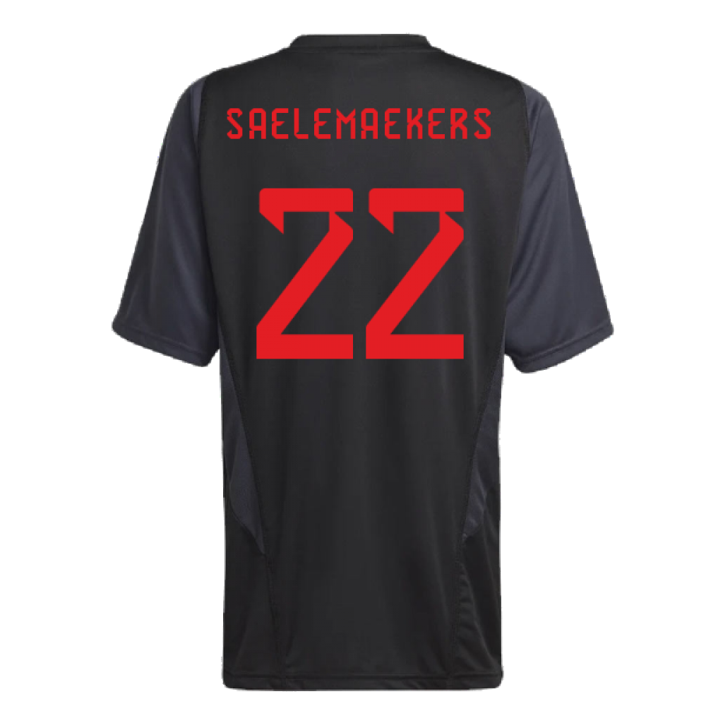 2022-2023 Belgium Training Jersey (Black) - Kids (SAELEMAEKERS 22)